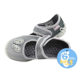 Calzado infantil befado 123X034 plata gris 5