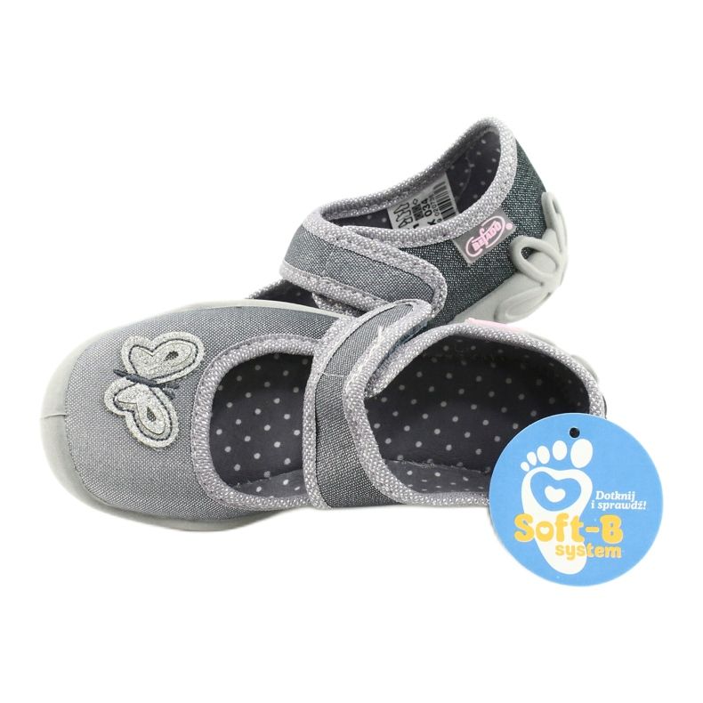 Calzado infantil befado 123X034 plata gris 5