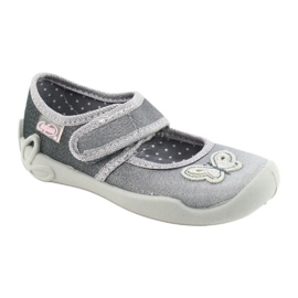 Calzado infantil befado 123X034 plata gris 1
