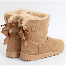 Botas de nieve con lazos camel 256 Camel beige 1