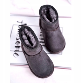 Botas de nieve para niños cálidos para jóvenes Grey Gooby gris 2