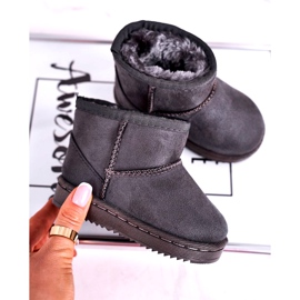 Botas de nieve para niños cálidos para jóvenes Grey Gooby gris 3