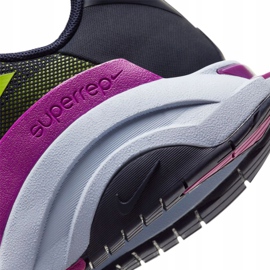 Calzado de entrenamiento Nike ZoomX SuperRep Surge W CK9406-420 azul marino rosado gris verde 6