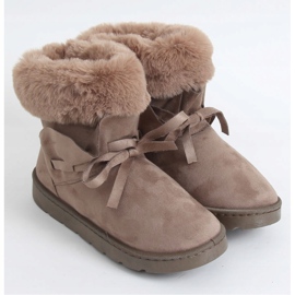 Botas de nieve beige para mujer A974 Khaki 1 Botas de nieve beige para mujer A974 Khaki 1
