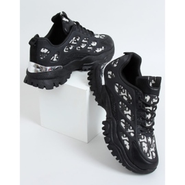 Zapatillas deportivas de mujer negras VL123 Black negro 2