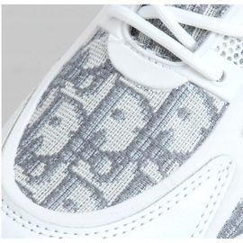 Zapatillas deportivas de mujer blancas VL123 White blanco gris 3