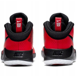 Zapatillas Nike Team Hustle rojas y negras AQ4224 600 para niños negro rojo 2