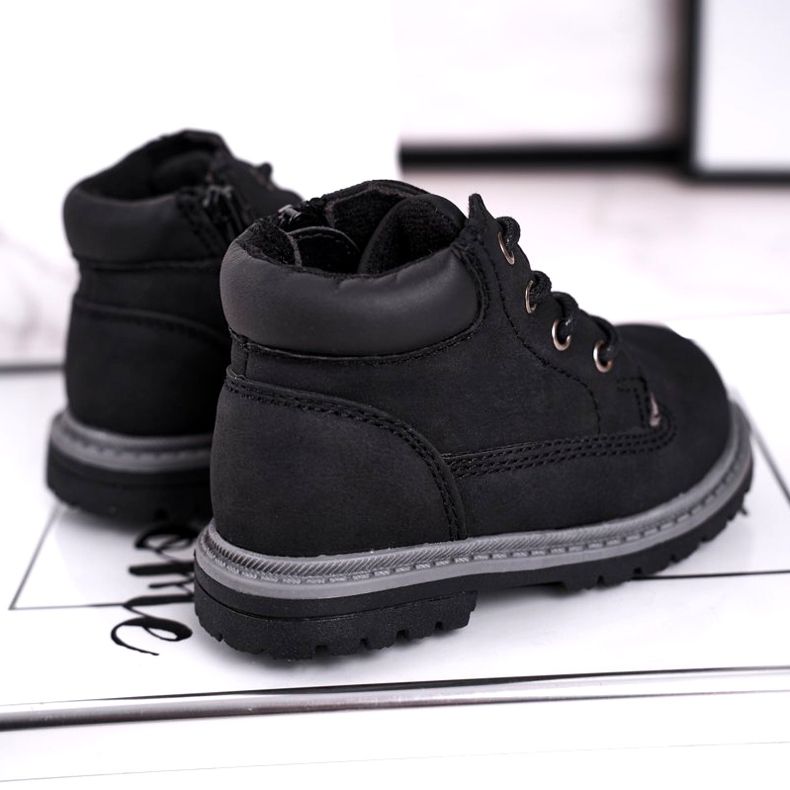 Apawwa Botas niño niño negro Moa boots 2