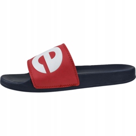 Sandalia de diapositivas con alas de murciélago de Levi's 231548-794-87 blanco rojo azul marino 1