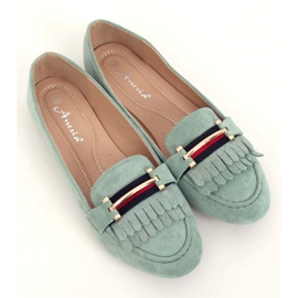 Mocasines mujer aguamarina 88-381 Verde 2