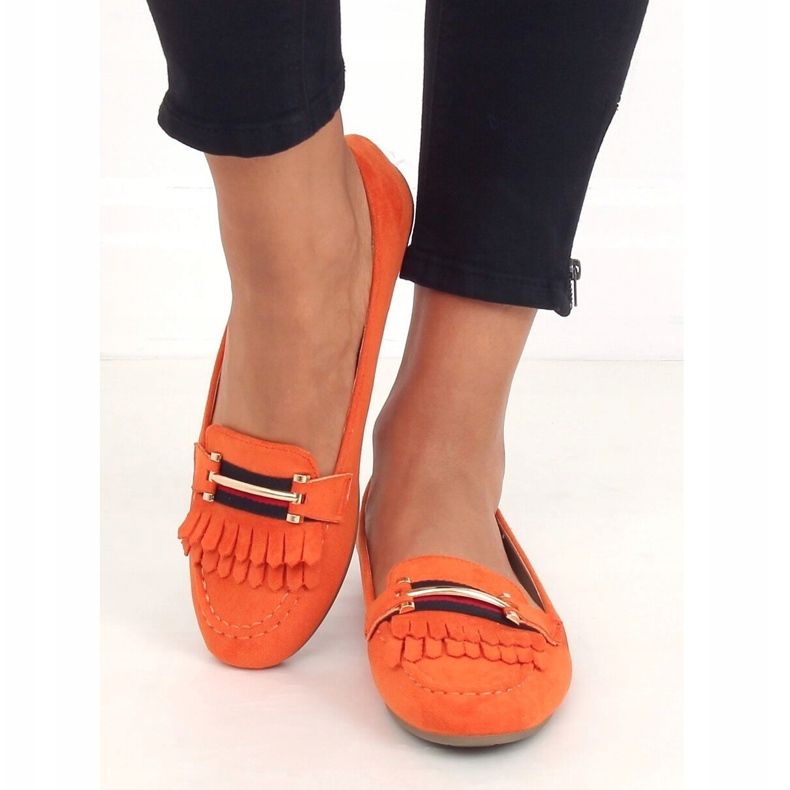 Mocasines de mujer naranja 88-381 Orange 1