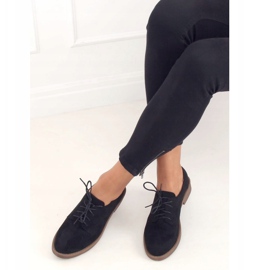 Negro TU146 Mocasines negros con cordones 3