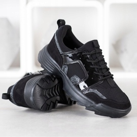 Kylie Zapatillas Negras Ligeras negro gris 2