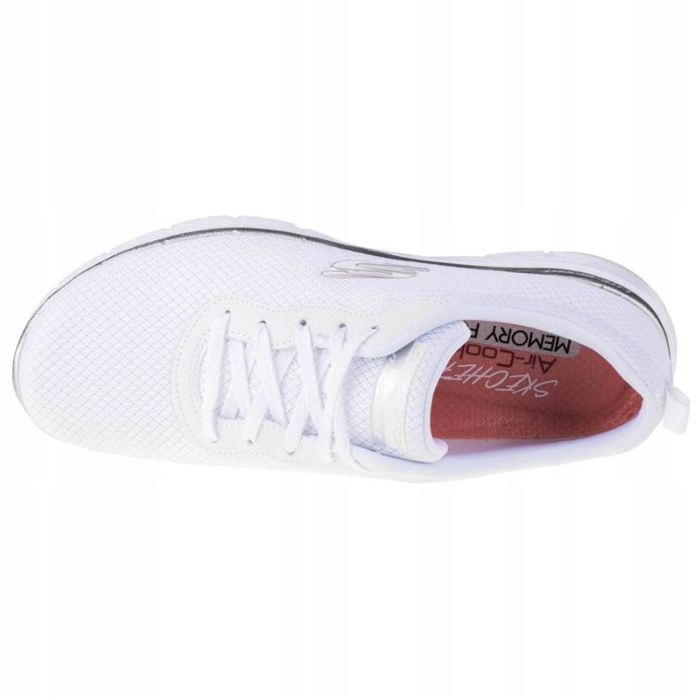 Skechers Flex Appeal 3.0 W 13070-WSL blanco plata 2 Skechers Flex Appeal 3.0 W 13070-WSL blanco plata 2