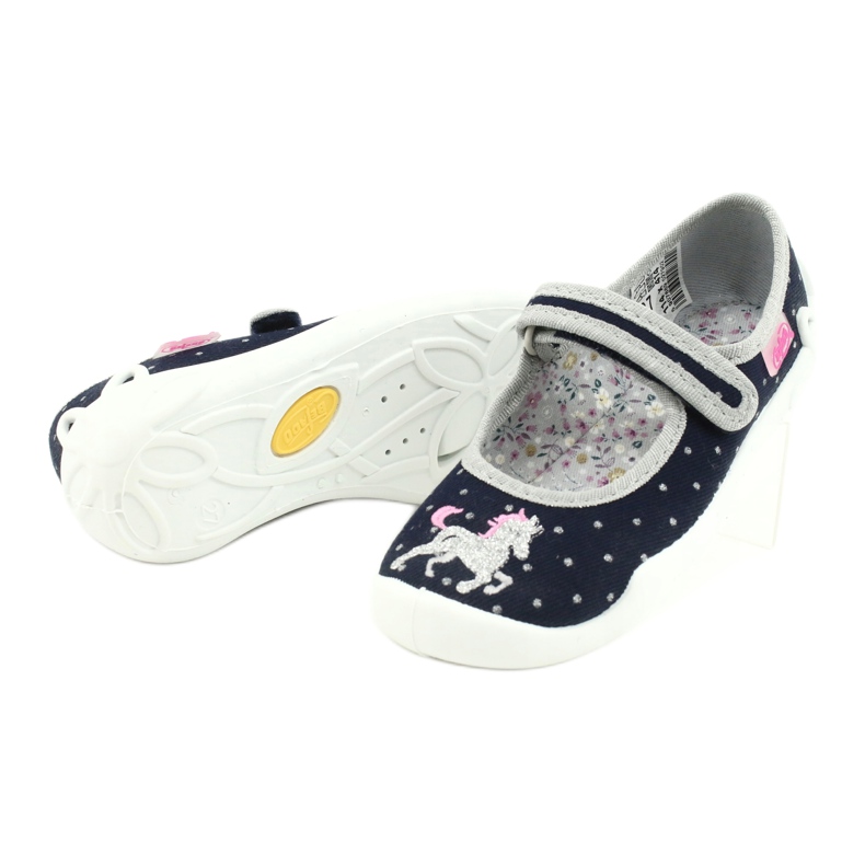 Calzado infantil befado 114X414 azul marino gris 4