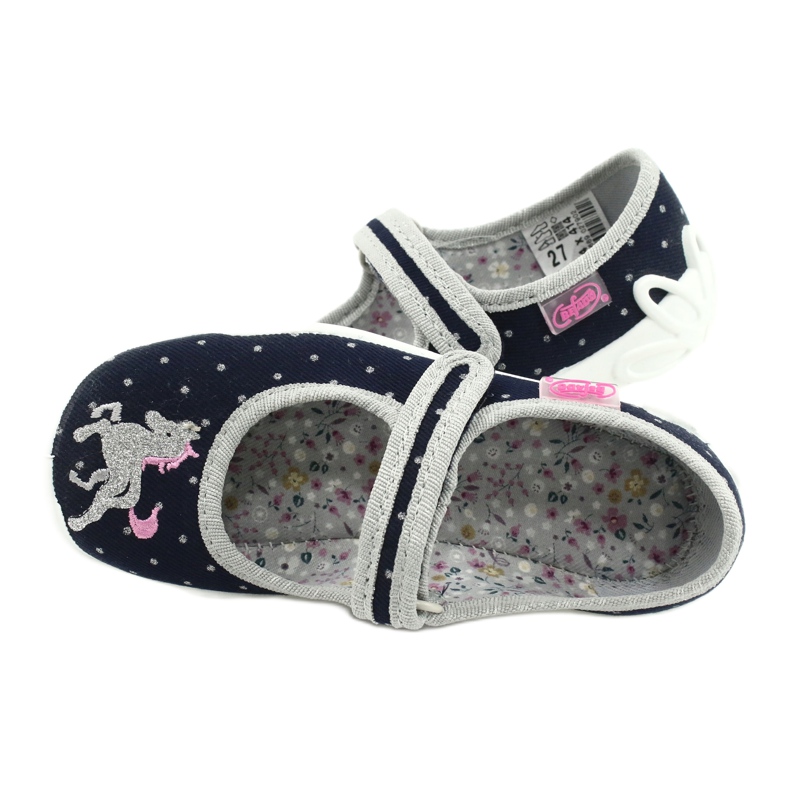 Calzado infantil befado 114X414 azul marino gris 5