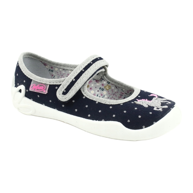 Calzado infantil befado 114X414 azul marino gris 1
