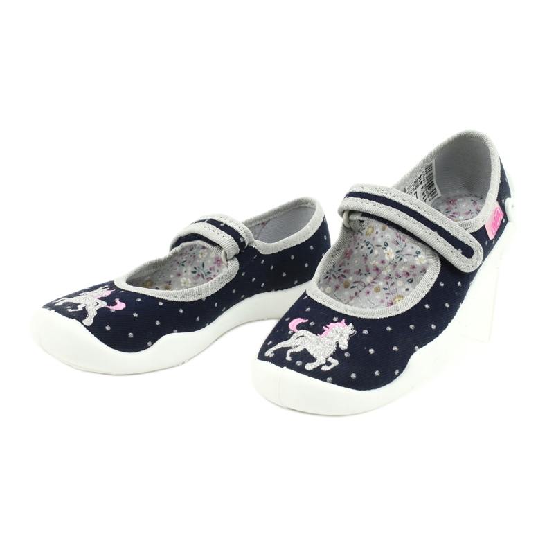 Calzado infantil befado 114X414 azul marino gris 3