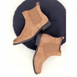 Botines Chelsea beige para mujer 8310 Caqui 1 Botines Chelsea beige para mujer 8310 Caqui 1