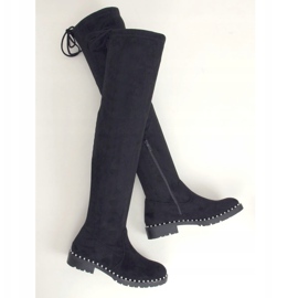 Botas mosquetero negras 8375-PG Black negro 1 Botas mosquetero negras 8375-PG Black negro 1