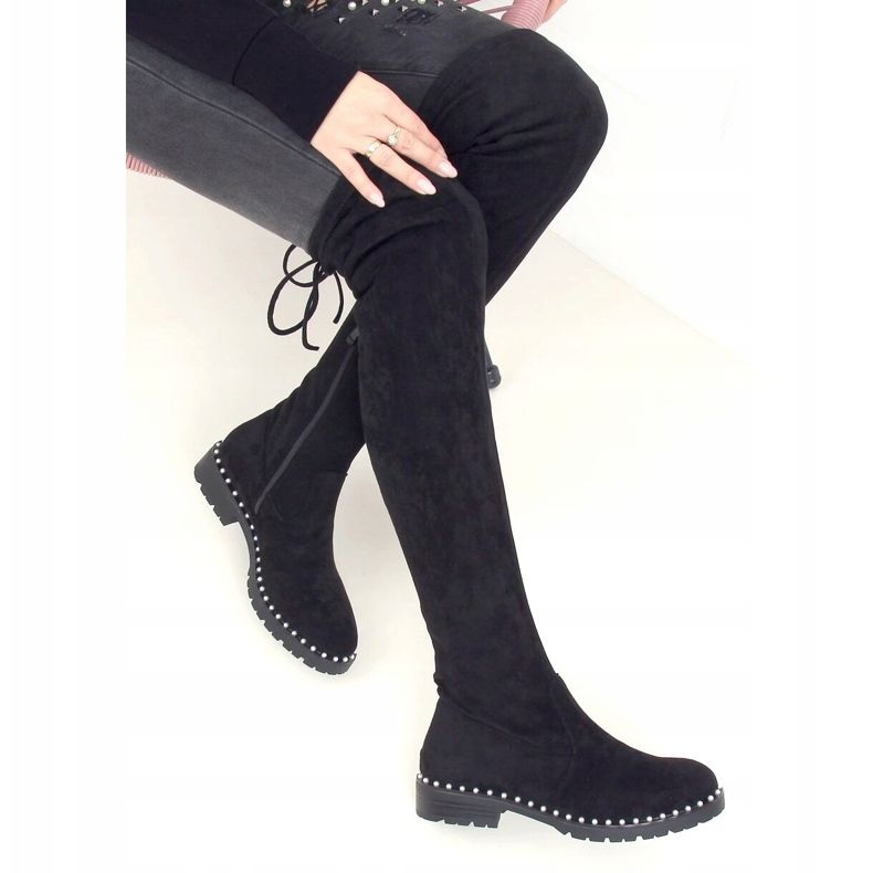 Botas mosquetero negras 8375-PG Black negro 2 Botas mosquetero negras 8375-PG Black negro 2
