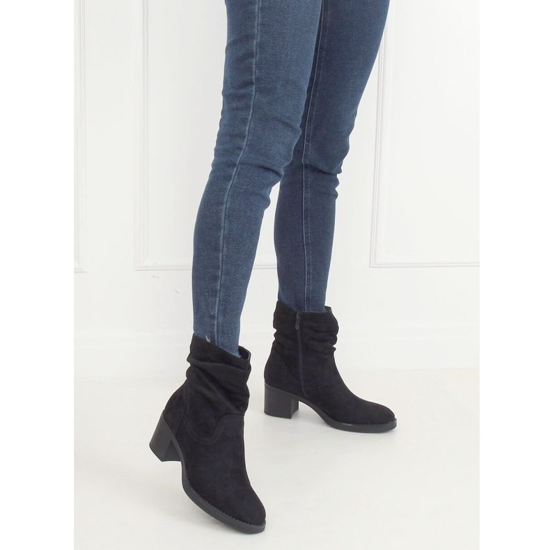 Botas negras de tacón 6341 Black negro 1