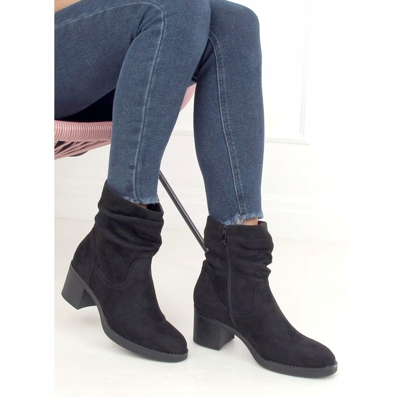 Botas negras de tacón 6341 Black negro 2