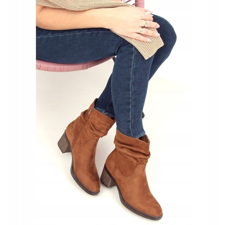 Camel 6341 Botas de tacón camel marrón 2