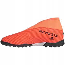 Botas de fútbol adidas Nemeziz 19.3 Ll Tf Jr EH0489 multicolor naranja 2