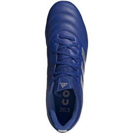 Botas de fútbol adidas Copa 20.3 Fg M EH1500 azul, plata azul 1