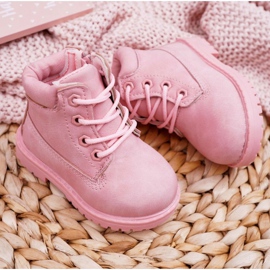 FRROCK Botas Niños Trappers Rosa Polvo Dexter 1