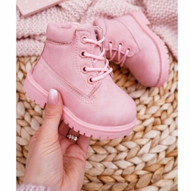 FRROCK Botas Niños Trappers Rosa Polvo Dexter 3