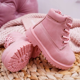 FRROCK Botas Niños Trappers Rosa Polvo Dexter 4
