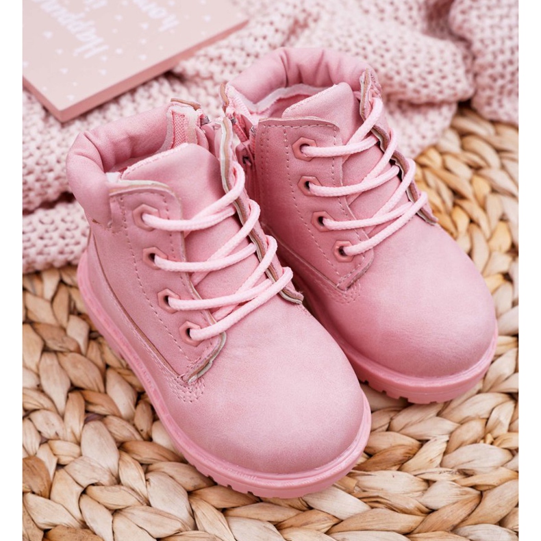 FRROCK Botas Niños Trappers Rosa Polvo Dexter 5