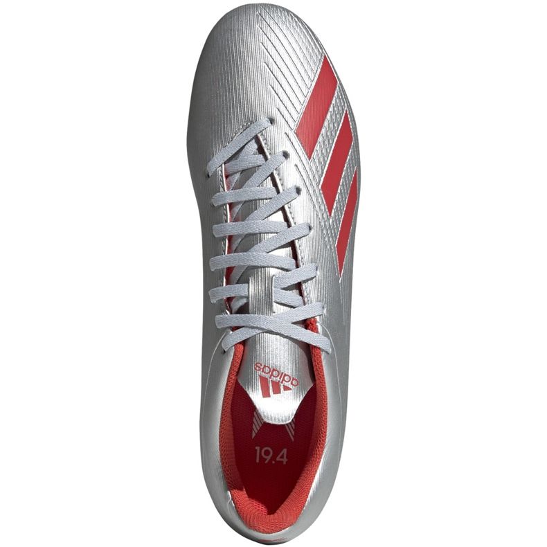 Botas de fútbol adidas X 19.4 FxG plateadas F35379 plata 3