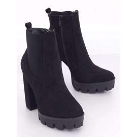 Negro Botas en la plataforma Jodhpur boots DA30P Black 4
