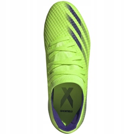Botas de fútbol adidas X Ghosted.3 Fg Jr EG8212 verde verde 1