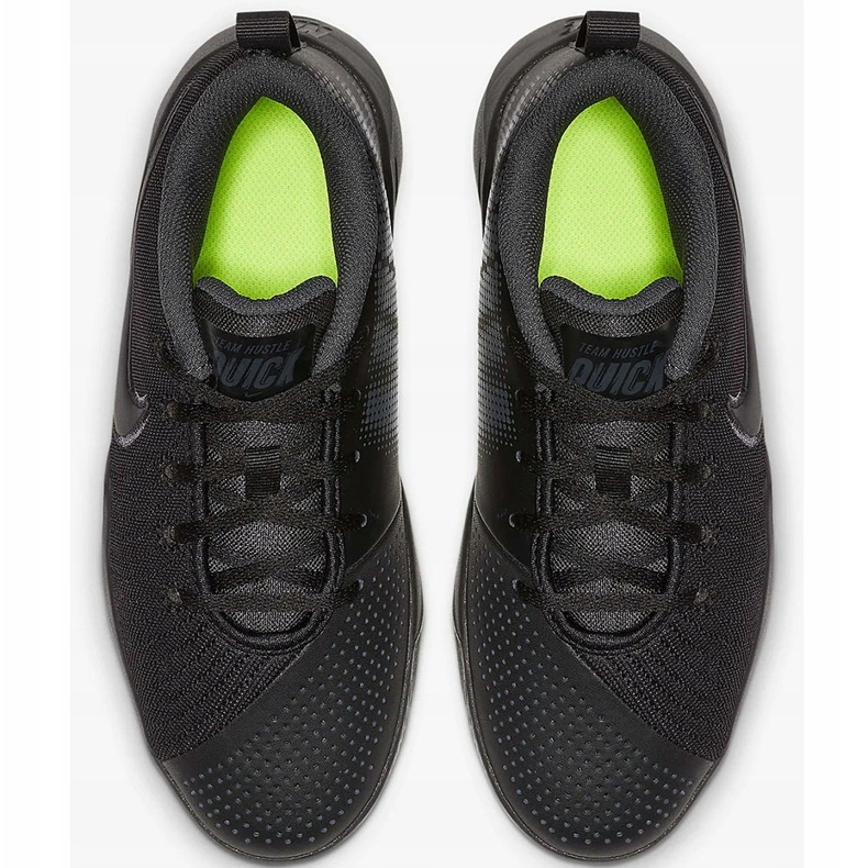Zapatillas Nike Team Hustle Quick 2 negras para niños AT5298 001 negro negro 1