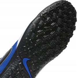 Botas de fútbol Nike Tiempo Legend 8 Club Tf M AT6109 104 negro, azul, blanco blanco 8