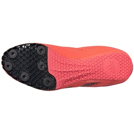 Zapatillas de mujer adidas Sprintstar Spikes FW9140 negro naranja 5