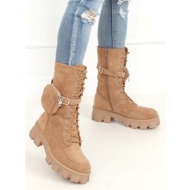 Botas con monedero beige NC1111 Khaki caqui 4