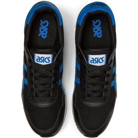 Zapatillas de hombre Asics Tiger Runner negras y azules 1191A207 004 negro multicolor 1