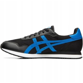 Zapatillas de hombre Asics Tiger Runner negras y azules 1191A207 004 negro multicolor 2