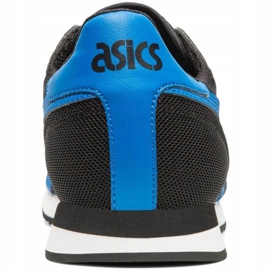 Zapatillas de hombre Asics Tiger Runner negras y azules 1191A207 004 negro multicolor 4