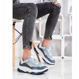 Kylie Zapatillas de deporte azules de moda 1
