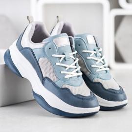 Kylie Zapatillas de deporte azules de moda 4