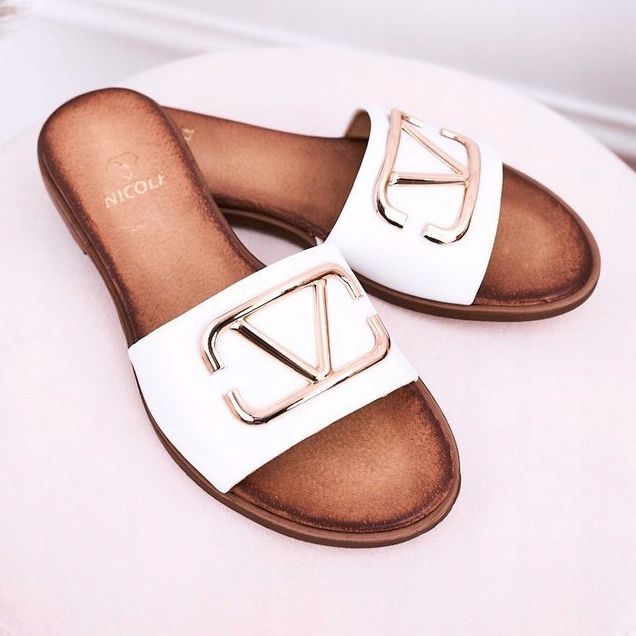 Nicole Pantuflas Clásicas Mujer Piel Blanca Evie blanco 2