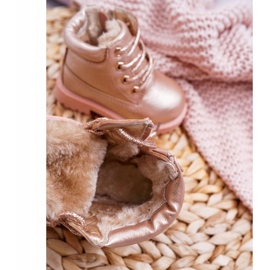 Niños Trappers Botas Calientes Champagne Dexter rosado 4 Niños Trappers Botas Calientes Champagne Dexter rosado 4