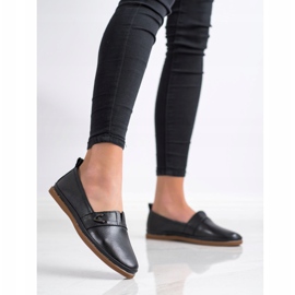 Slipons de piel VINCEZA negro 5