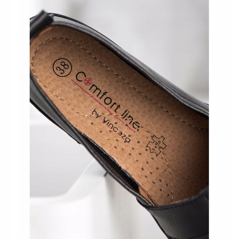 Slipons de piel VINCEZA negro 1
